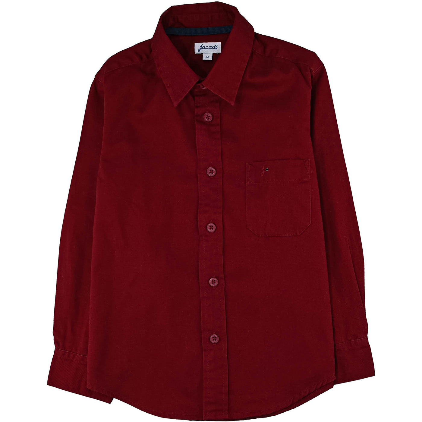 Chemise à manches longues de seconde main en coton pour enfant garçon de 6 ans - photo recto
