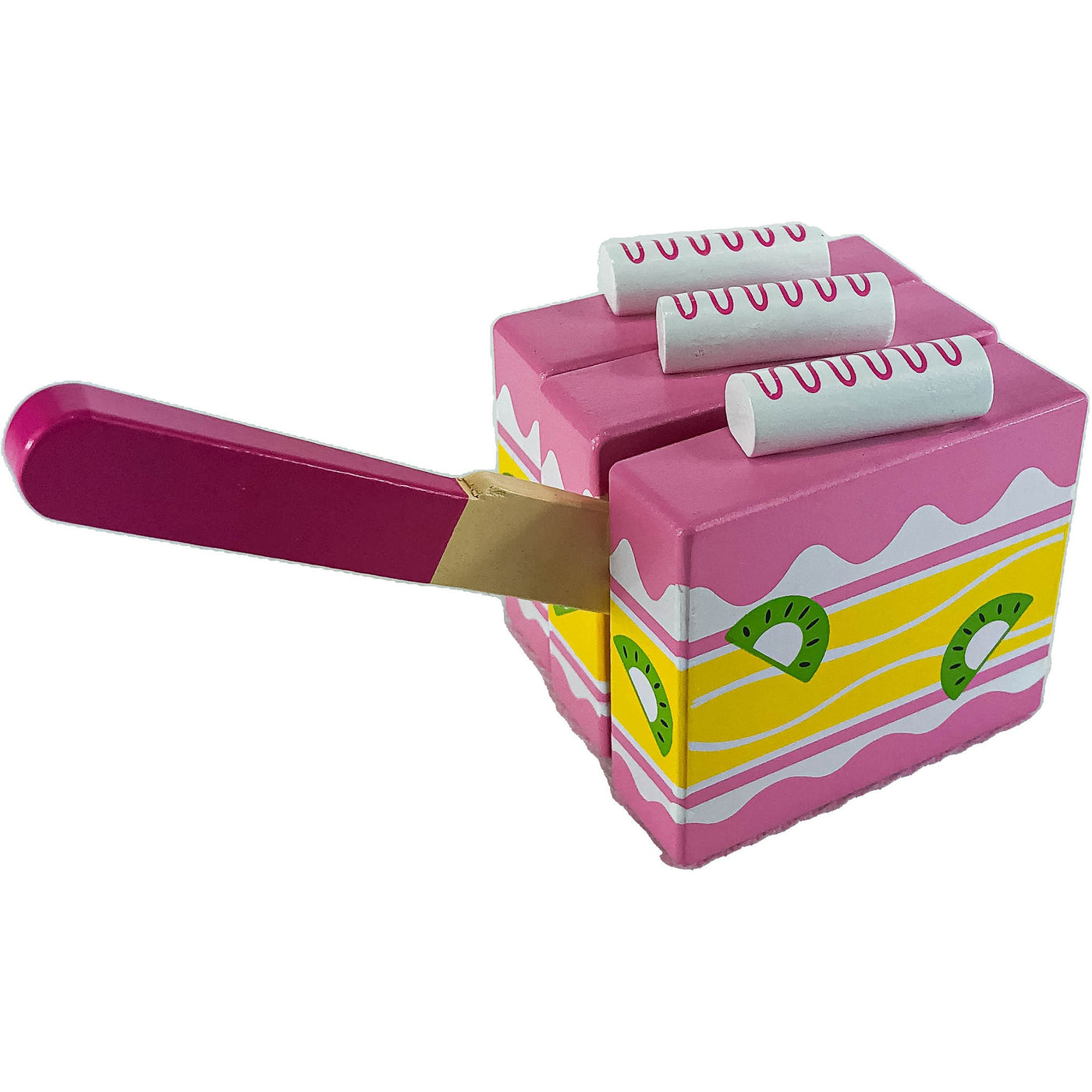 Set d'ustensiles de cuisine "Gâteau a découper et lot d'assiettes et couverts" de seconde main en bois pour enfant à partir de 3 ans - photo alternative_3