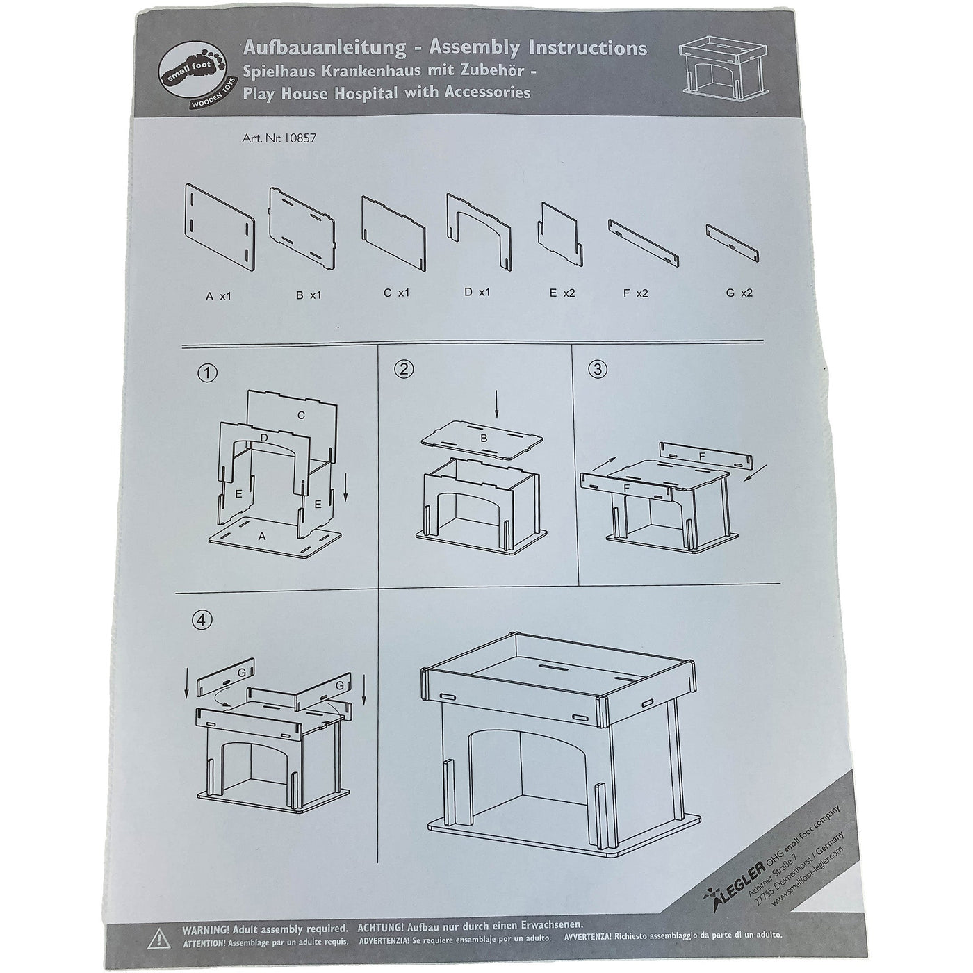 Set d'imitation "Hôpital et ses accessoires" de seconde main en bois pour enfant à partir de 3 ans - photo secondaire