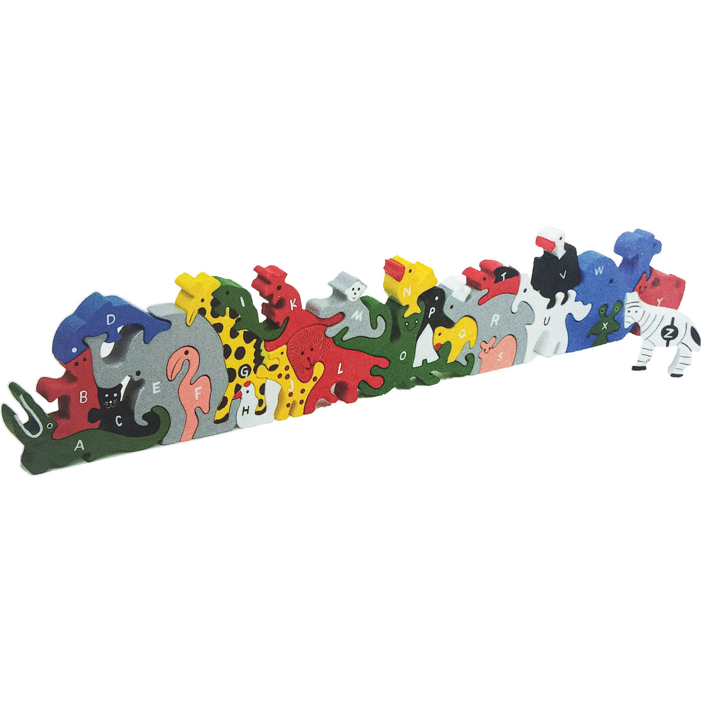 Puzzle "Puzzle animaux, lettres et nombres" de seconde main en bois pour enfant à partir de 3 ans - photo principale