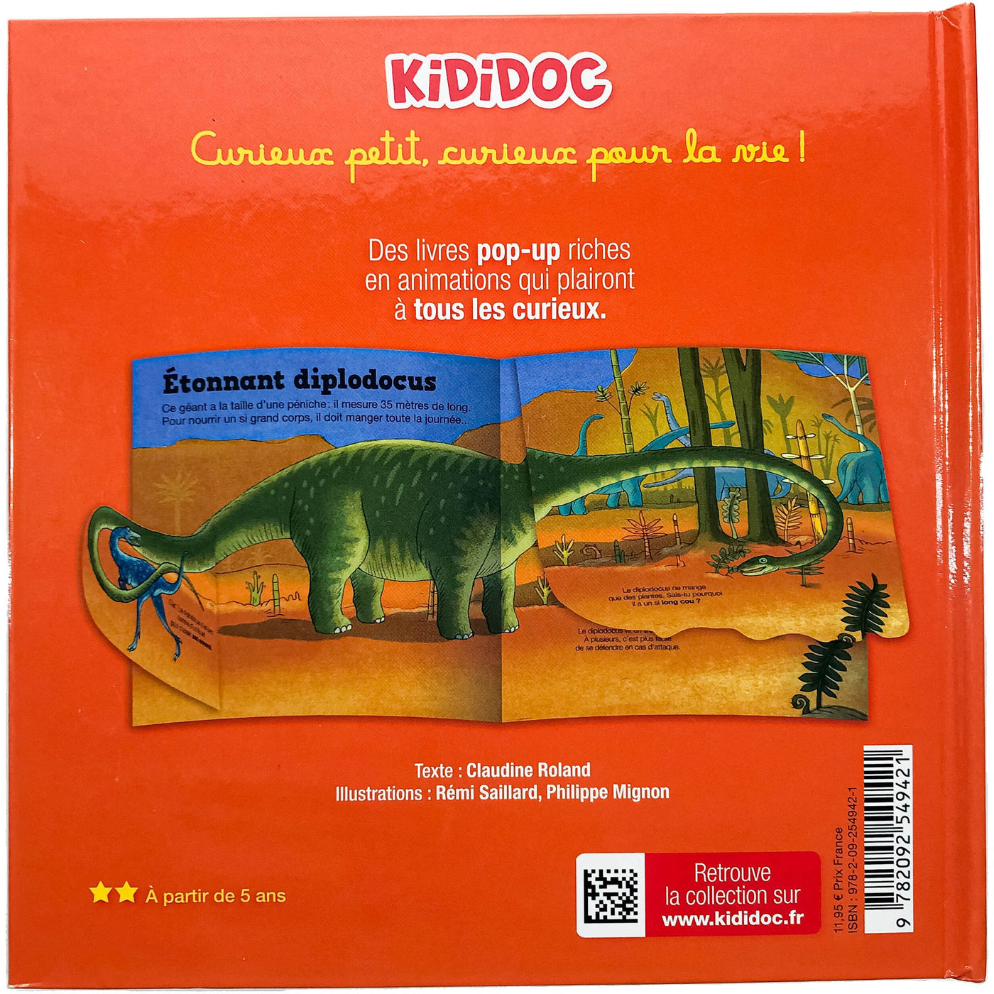 Livre documentaire "Les dinosaures" de seconde main pour enfant à partir de 3 ans - photo secondaire