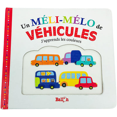 Imagier "Un méli-mélo de véhicules : j'apprends les couleurs" de seconde main pour enfant à partir de 18 mois - photo principale