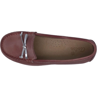 Mocassins de seconde main en cuir pour enfant fille  - photo dessus