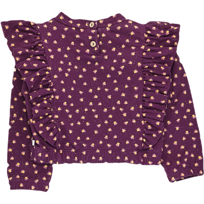 T-Shirt à manches longues de seconde main en coton bio et élasthanne pour bébé fille de 24 mois - photo verso