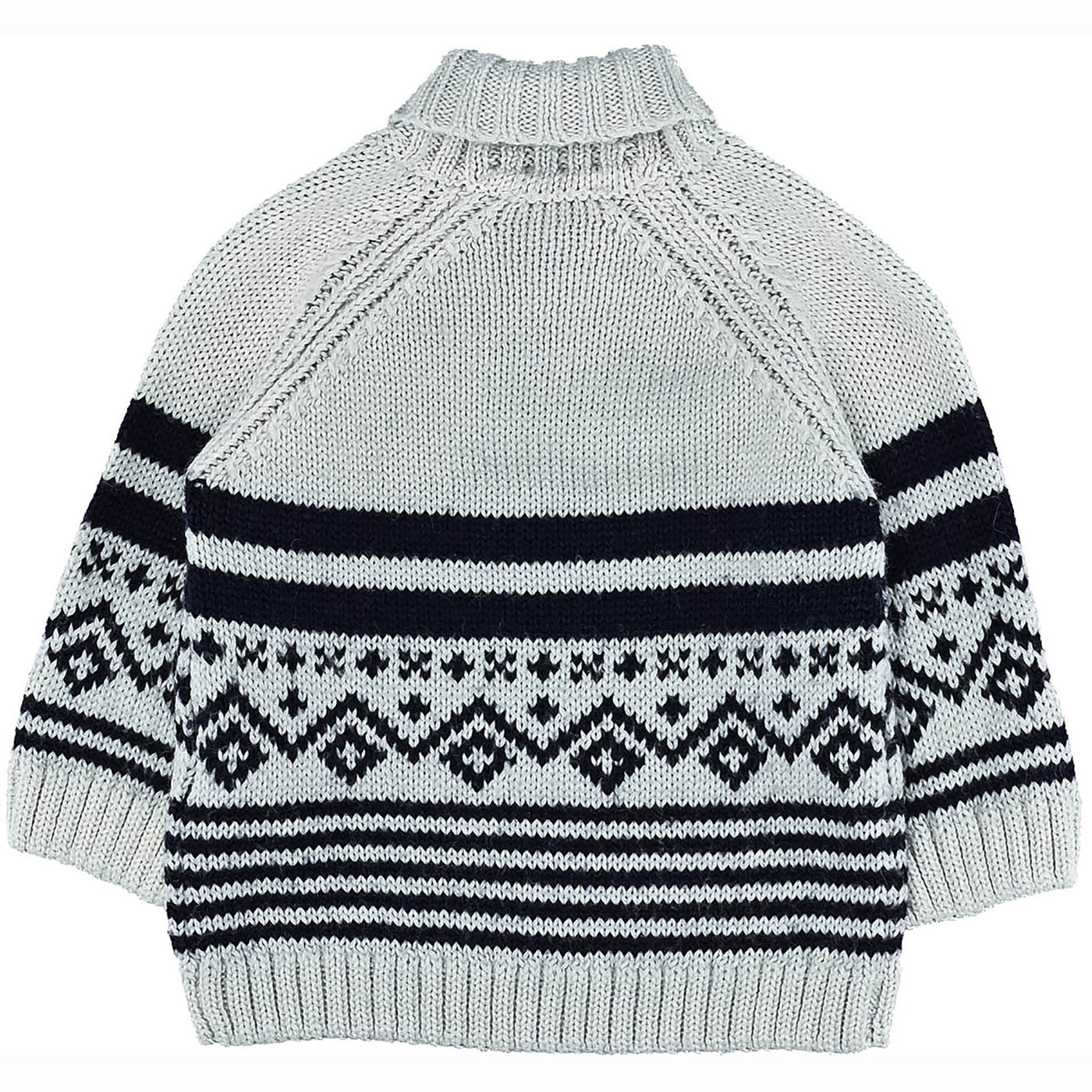 Pull de seconde main en laine et acrylique pour bébé garçon de 6 mois - photo verso
