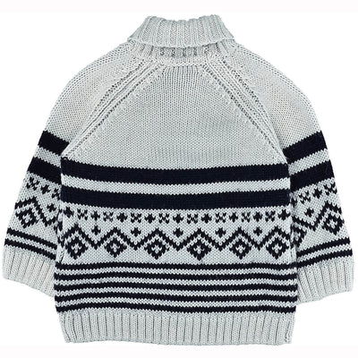 Pull de seconde main en laine et acrylique pour bébé garçon de 6 mois - photo verso