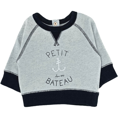 Sweatshirt de seconde main en coton pour bébé garçon de 3 mois - photo recto