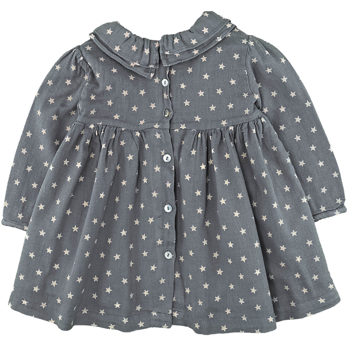 Robe à manches longues de seconde main en coton pour bébé fille de 3-6 mois - photo verso