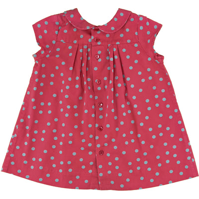 Robe à manches courtes de seconde main en coton pour bébé fille de 6 mois - photo verso