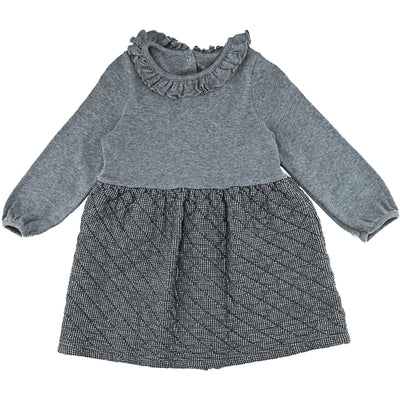 Robe à manches longues de seconde main en coton pour bébé fille de 24 mois - photo recto