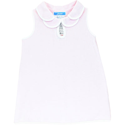 Robe sans manche de seconde main en coton et élasthanne pour bébé fille de 6 mois - photo recto