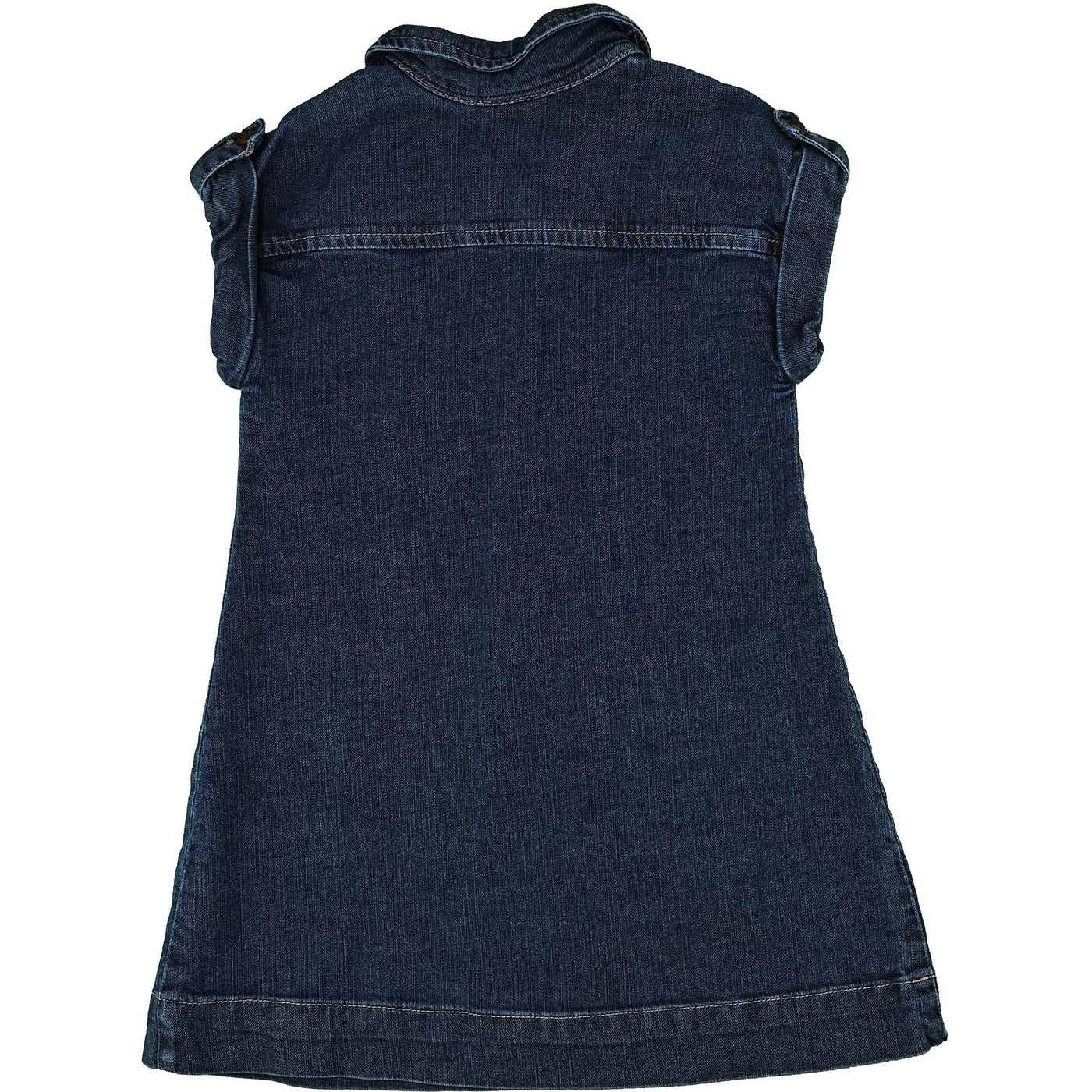 Robe à manches courtes de seconde main en jean pour enfant fille de 3 ans - photo verso