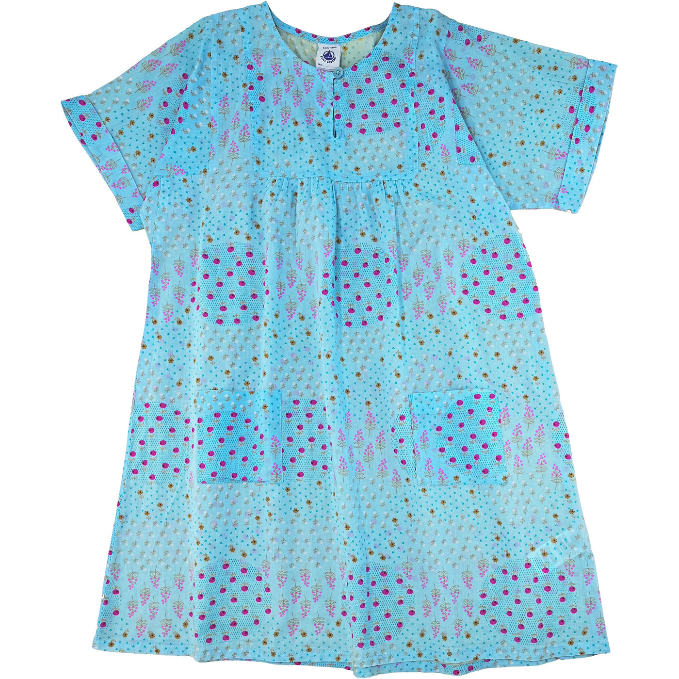 Robe à manches courtes de seconde main en coton pour enfant fille de 6 ans - photo recto