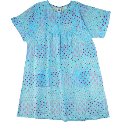 Robe à manches courtes de seconde main en coton pour enfant fille de 6 ans - photo recto