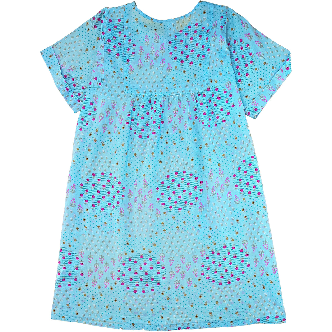 Robe à manches courtes de seconde main en coton pour enfant fille de 6 ans - photo verso