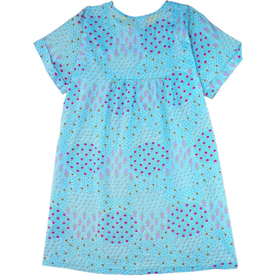 Robe à manches courtes de seconde main en coton pour enfant fille de 6 ans - photo verso