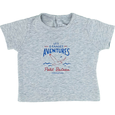 T-Shirt à manches courtes de seconde main pour bébé garçon de 12 mois - photo recto