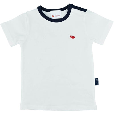 T-Shirt à manches courtes de seconde main en coton bio et élasthanne pour bébé garçon de 12 mois - photo recto