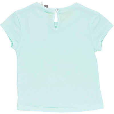 T-Shirt à manches courtes de seconde main en coton pour bébé fille de 6 mois - photo verso