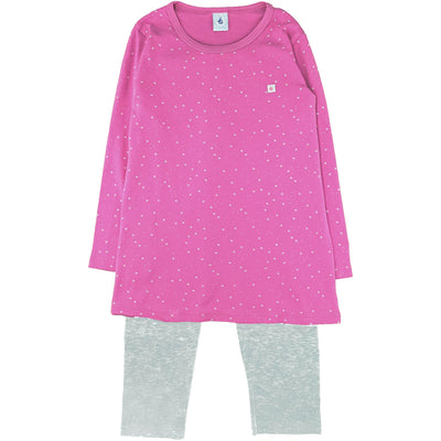 Pyjama de seconde main en coton pour enfant fille de 6 ans - photo recto