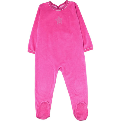 Pyjama de seconde main en velours pour enfant fille de 3 ans - photo recto