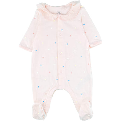 Pyjama de seconde main en coton bio pour bébé fille de 1 mois - photo recto