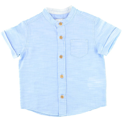 Chemise à manches courtes de seconde main en coton pour bébé garçon de 18 mois - photo recto