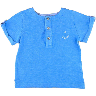 T-Shirt à manches courtes de seconde main en coton pour bébé garçon de 18 mois - photo recto