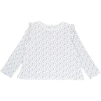 T-Shirt à manches longues de seconde main en coton pour enfant fille de 3 ans - photo recto