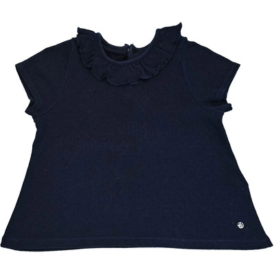 T-Shirt à manches courtes de seconde main en coton pour bébé fille de 24 mois - photo recto