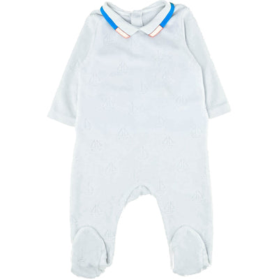 Pyjama de seconde main en velours pour bébéde 3 mois - photo recto