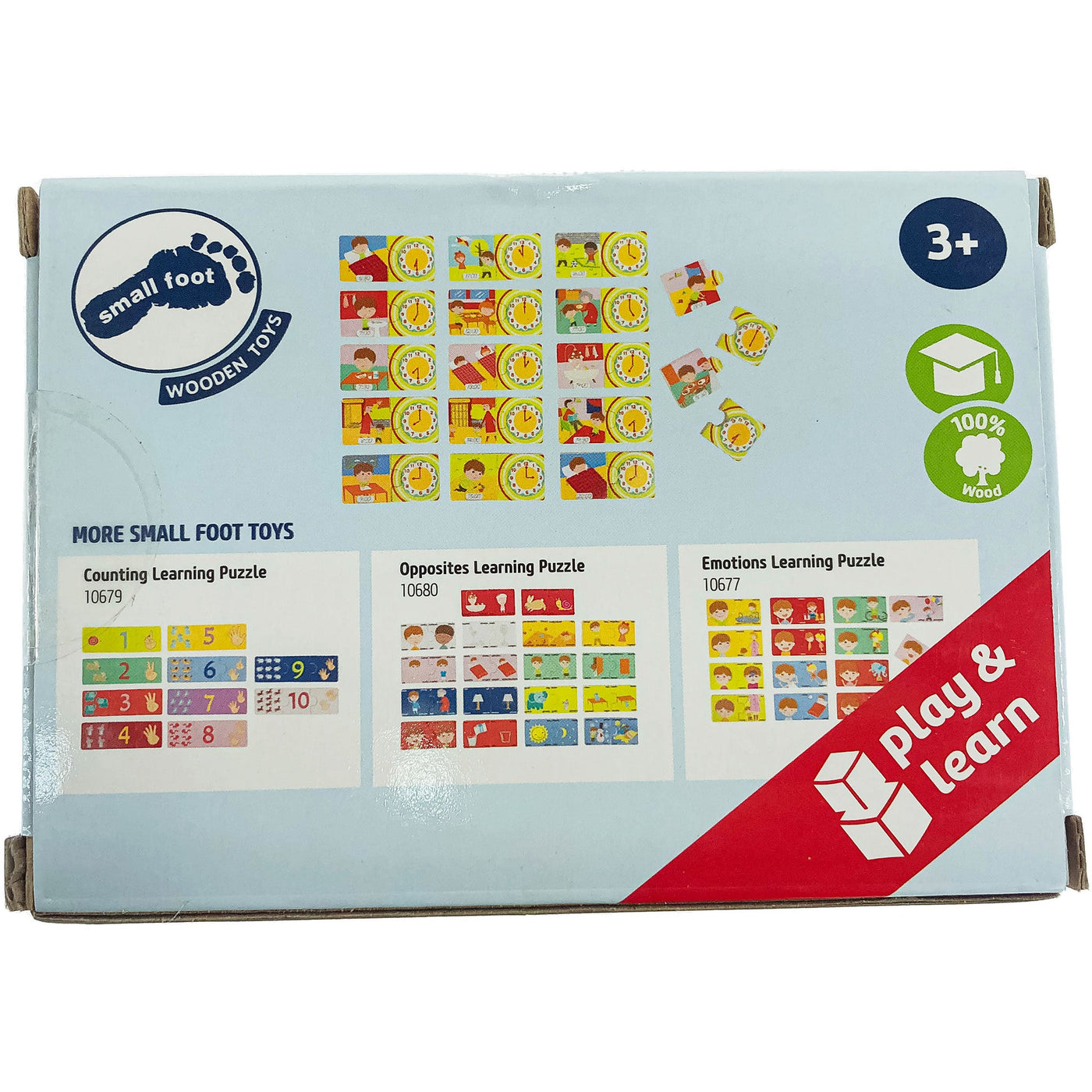 Puzzle "Puzzle éducatif L'heure" de seconde main en bois pour enfant à partir de 3 ans - photo alternative_1