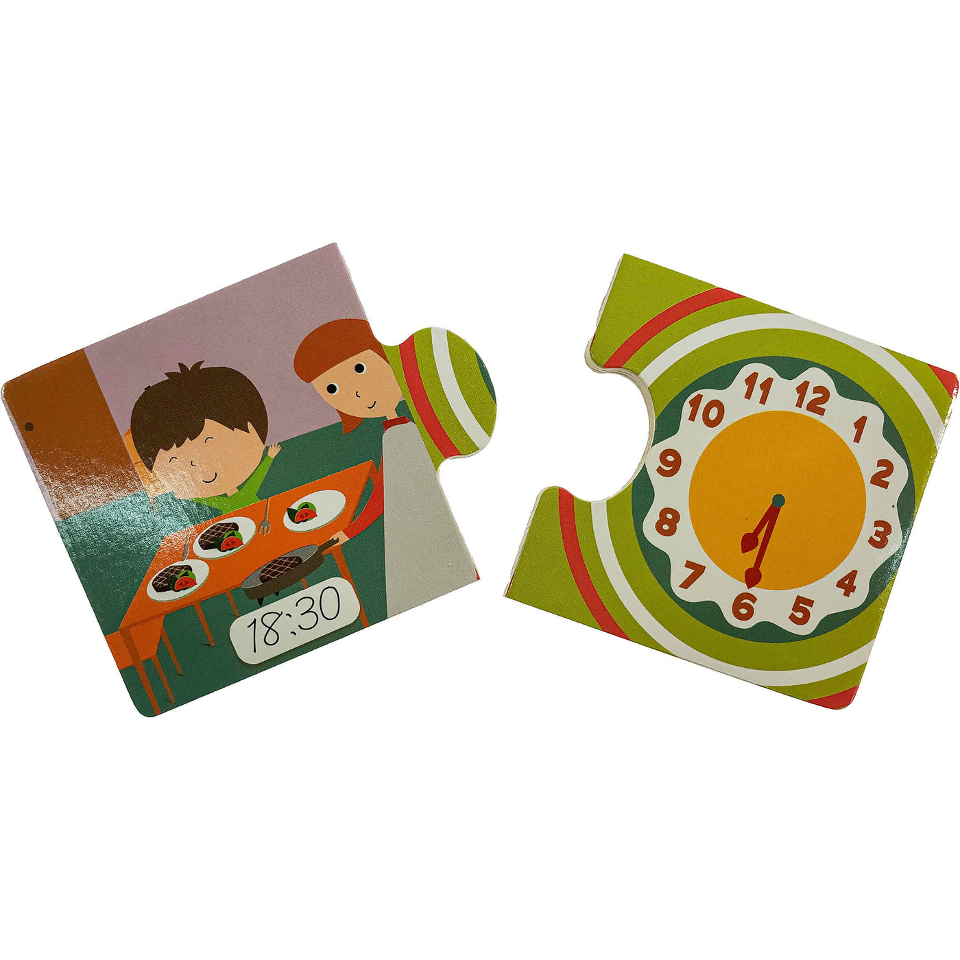 Puzzle "Puzzle éducatif L'heure" de seconde main en bois pour enfant à partir de 3 ans - photo alternative_2
