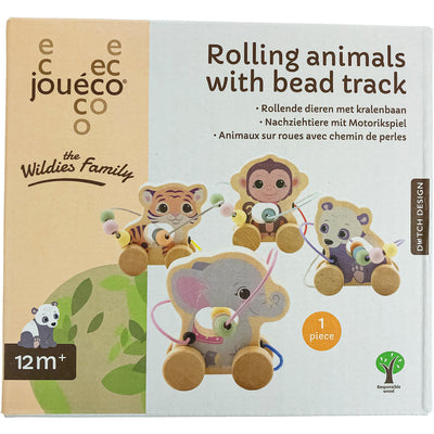 Jouet à tirer "Éléphant roulant en bois à tirer avec chemin de perles" de seconde main pour enfant à partir de 12 mois - photo alternative_2