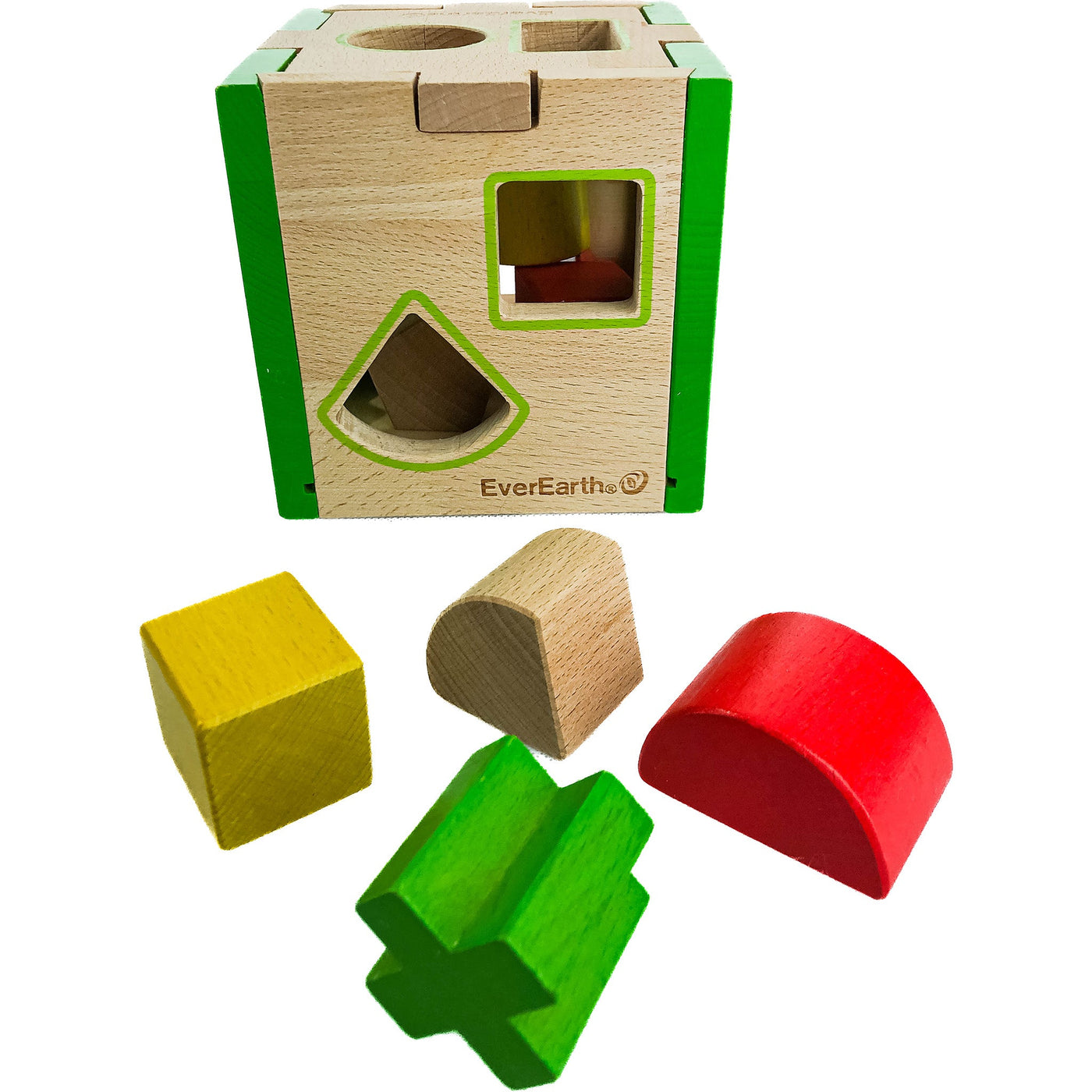 Boîte à formes géométriques "Boîte à formes" de seconde main en bois pour enfant à partir de 18 mois - photo secondaire
