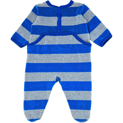 Pyjama de seconde main en velours pour bébé garçon de 9 mois - photo verso