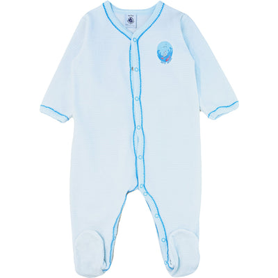 Pyjama de seconde main en velours pour bébéde 9 mois - photo recto