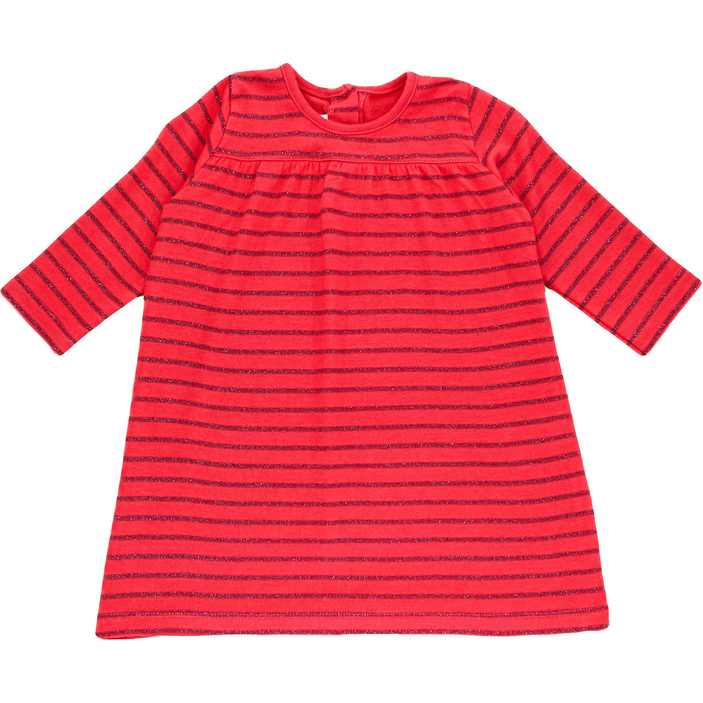 Robe à manches longues de seconde main en coton et viscose pour bébé fille de 6 mois - photo recto