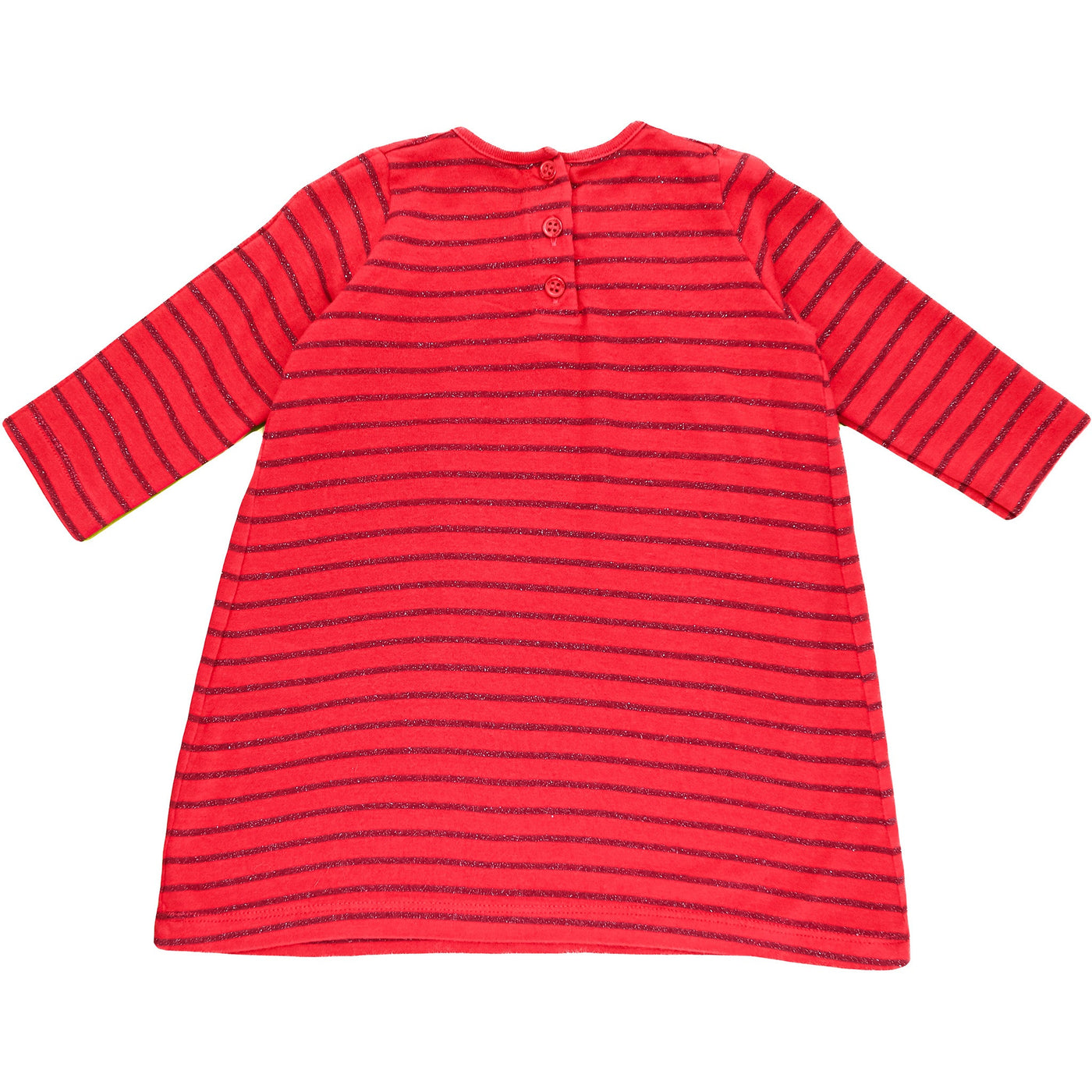 Robe à manches longues de seconde main en coton et viscose pour bébé fille de 6 mois - photo verso
