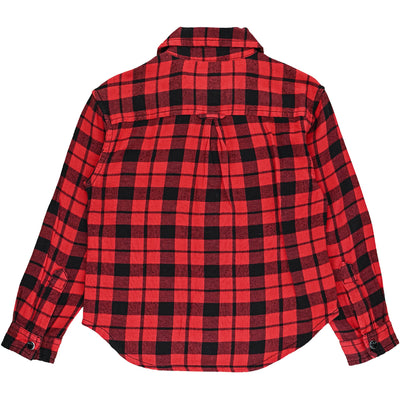 Chemise à manches longues de seconde main en coton pour enfant garçon de 5 ans - photo verso