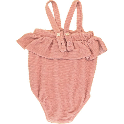 Barboteuse de seconde main en matière éponge pour bébé fille de 12 mois - photo verso