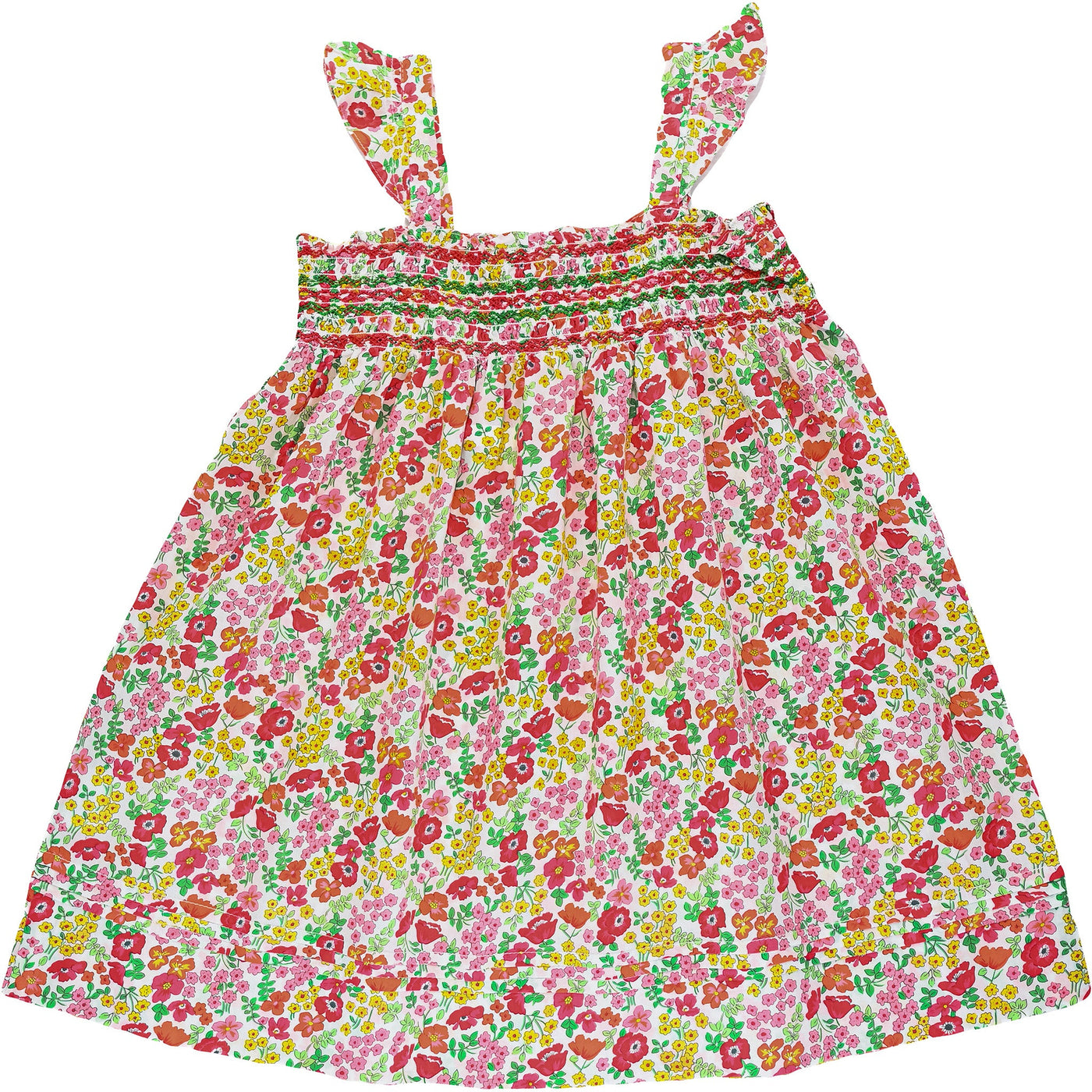 Robe sans manche de seconde main en coton pour enfant fille de 4 ans - photo verso
