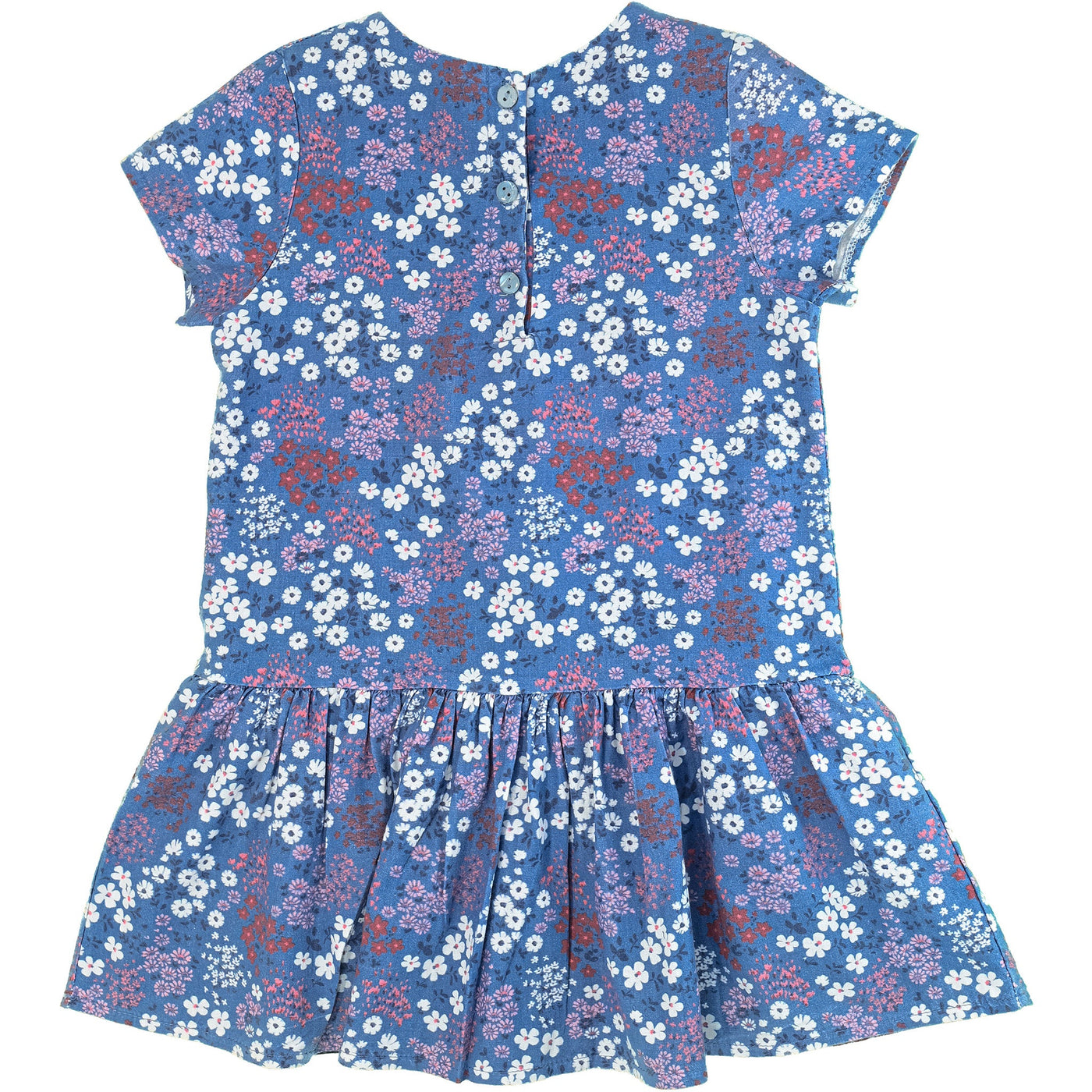 Robe à manches courtes de seconde main en coton pour enfant fille de 4 ans - photo verso
