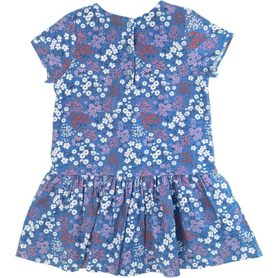 Robe à manches courtes de seconde main en coton pour enfant fille de 4 ans - photo verso