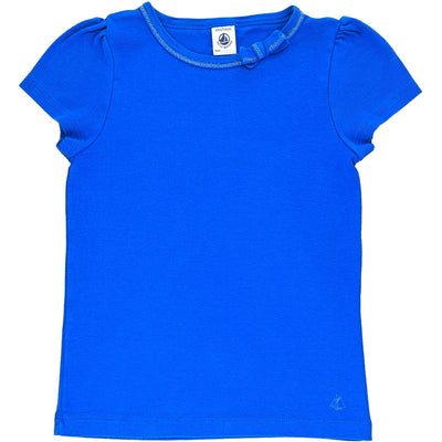 T-Shirt à manches courtes de seconde main en coton pour enfant fille de 6 ans - photo recto