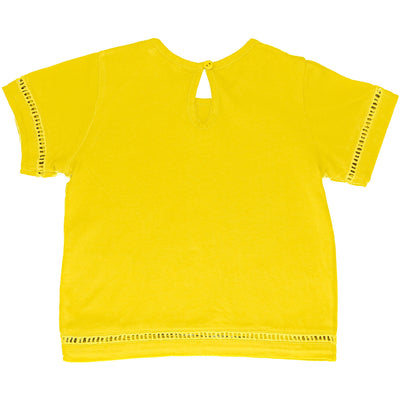T-Shirt à manches courtes de seconde main en coton pour bébé fille de 12 mois - photo verso