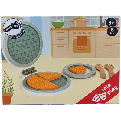 Set d'imitation "Moule à gaufres pour la cuisine d'enfant" de seconde main en bois pour enfant à partir de 3 ans - photo principale