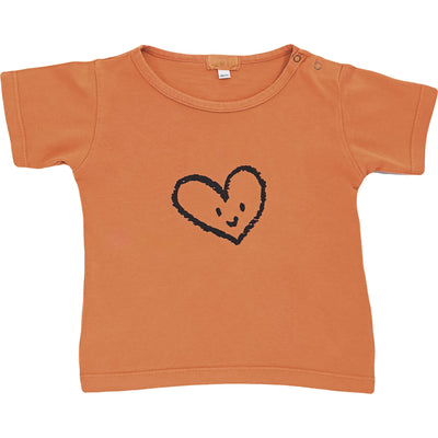 T-Shirt à manches courtes de seconde main en coton bio pour bébéde 12 mois - photo recto