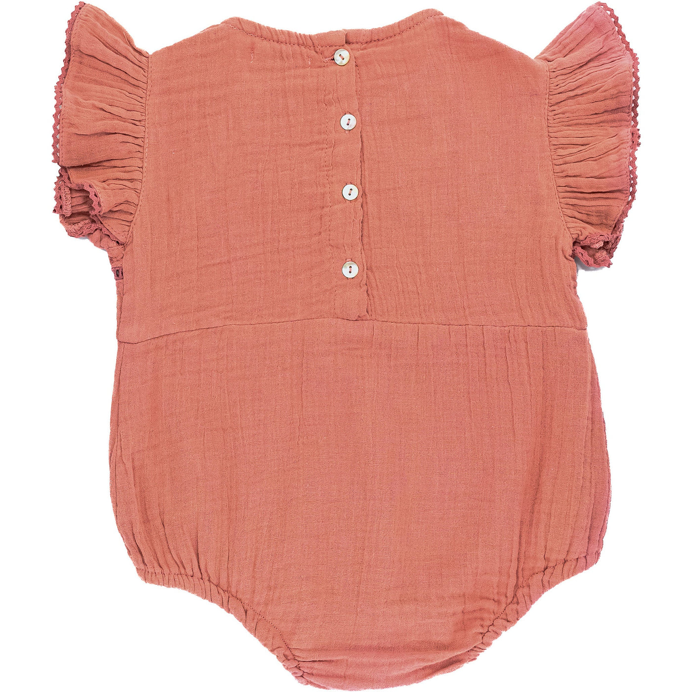 Combinaison courte de seconde main en coton pour bébé fille de 12 mois - photo verso