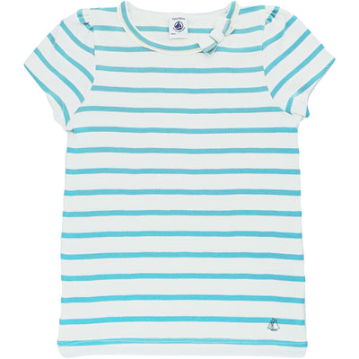 T-Shirt à manches courtes de seconde main en coton pour enfant fille de 5 ans - photo recto